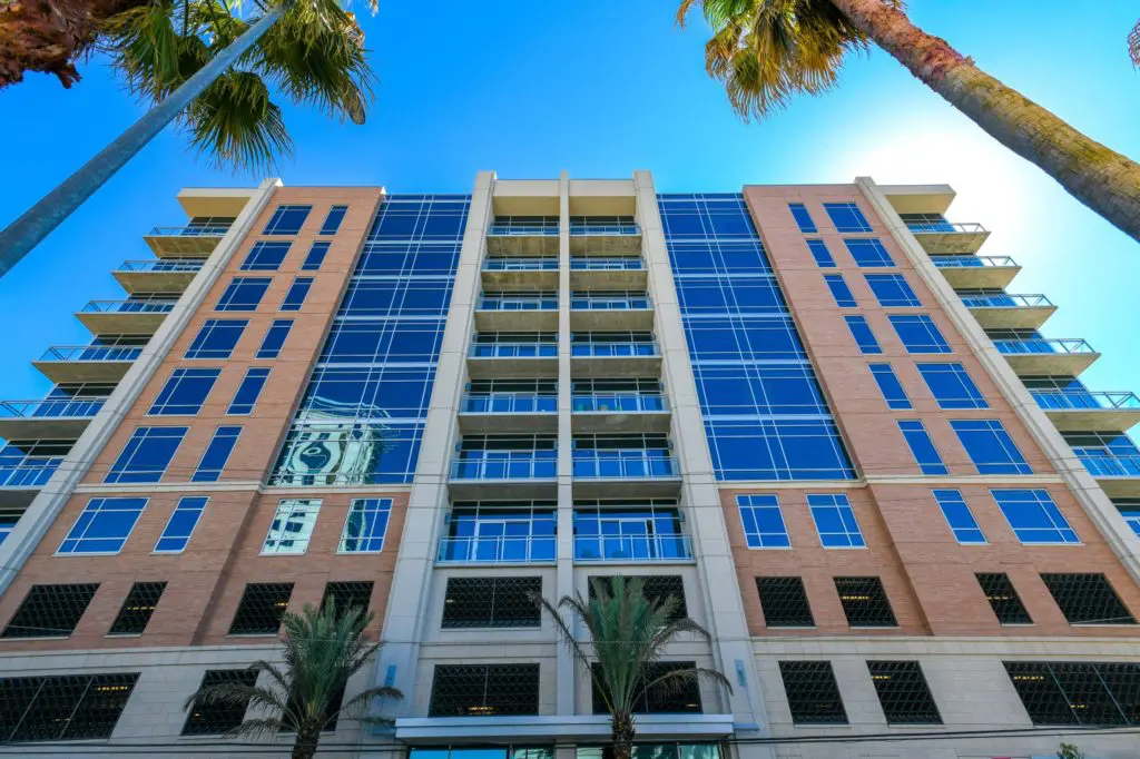 The facade of Riva at the Park, one of Mirador Group's many Houston projects. 