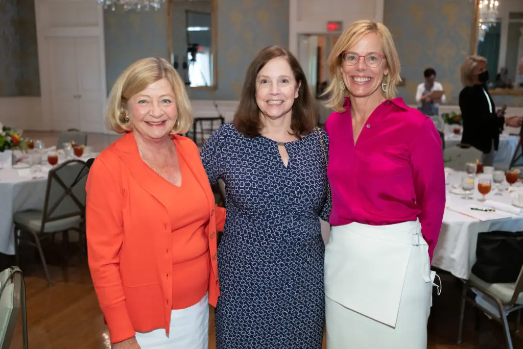 Nancy Kelley, Teresa Elcom, Julie Griffin at the Houston Hospice Butterfly Luncheon (Photo by Daniel Ortiz)