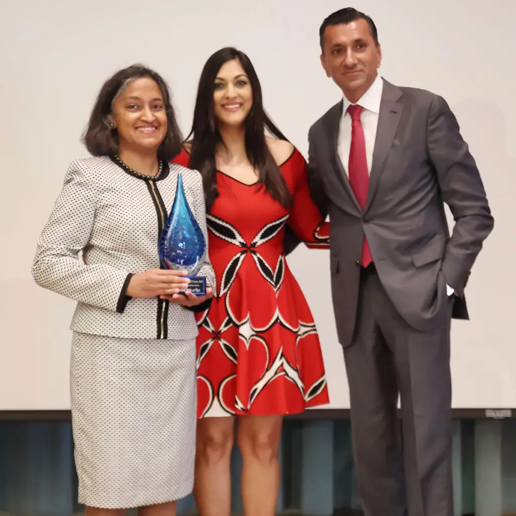 KNOWAutism luncheon honorees Dr. Renee Rodriguez-D'Souza, Sippi & Ajay Khurana
