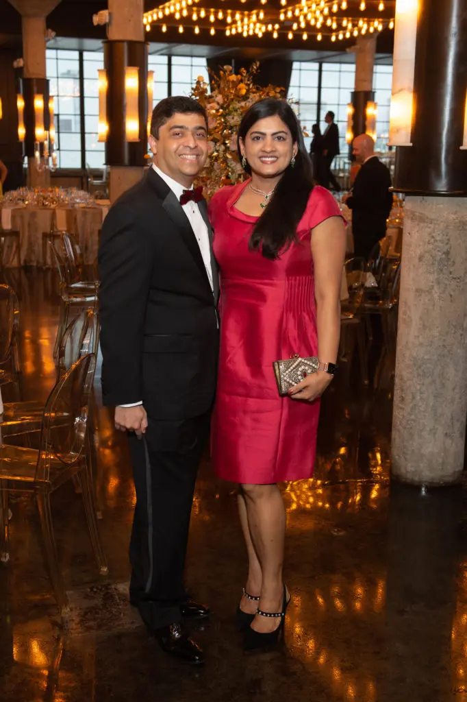 Drs. Vivek & Ishwaria Subbiah at the Houston Symphony Wine Dinner at The Astorian (Photo by Wilson Parrish)