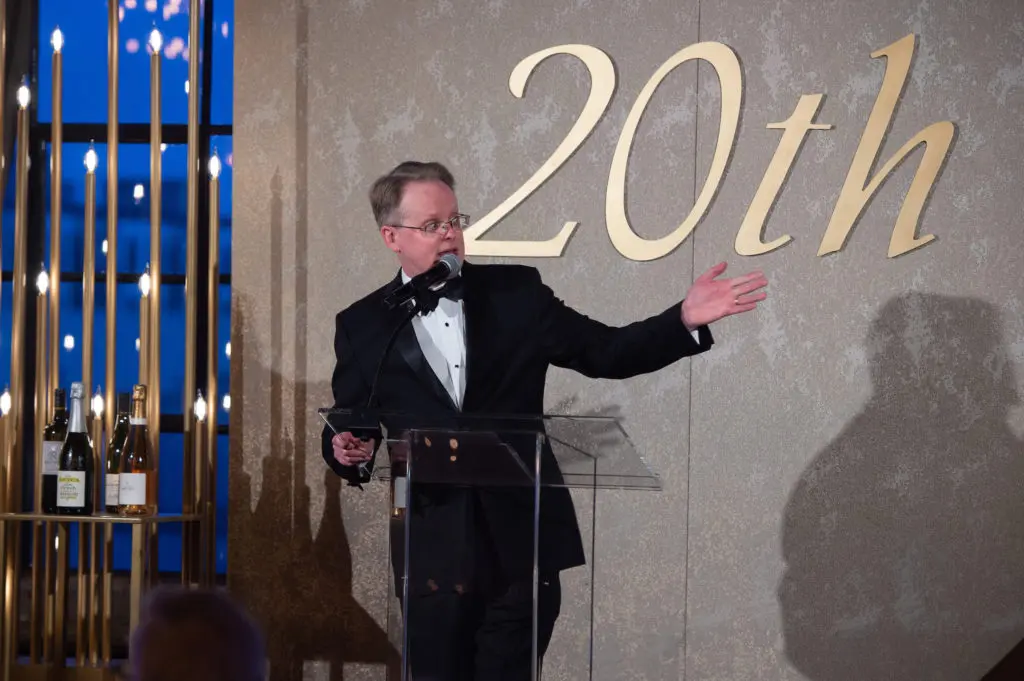 Houston Symphony executive director & CEO John Mangum at the symphony wine dinner, held at The Astorian (Photo by Wilson Parrish)