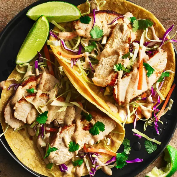 Caribbean Jerk Chicken Tacos