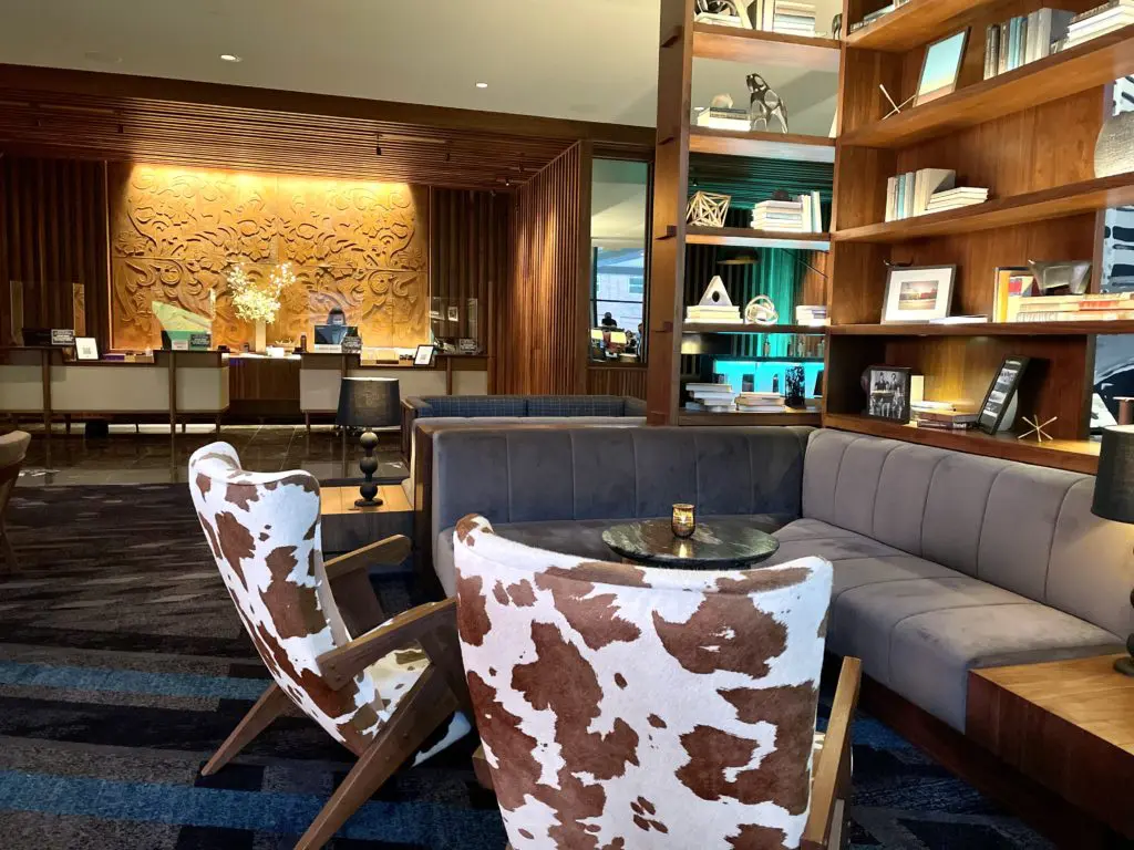 The Worthington Hotel's lobby now connects to Toro Toro restaurant. Photo by Courtney Dabney.