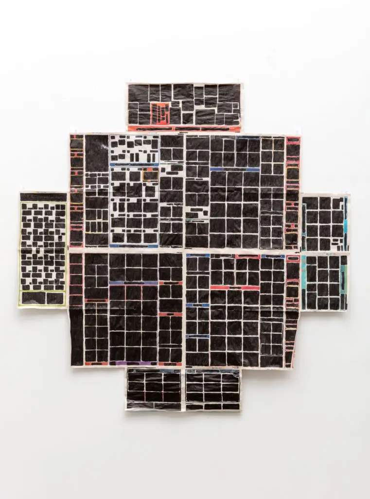 Xxavier Edward Carter's "We Used to Vacation (Black Out Dates)," 2021, at Cluley Projects