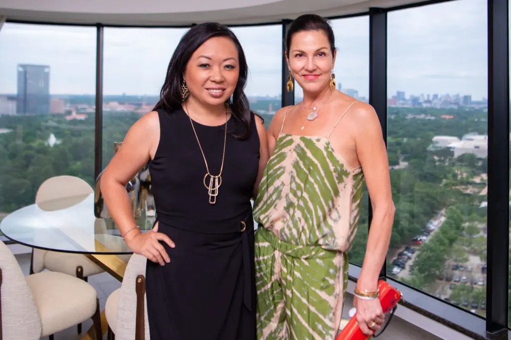 Guests tour newly remodeled apartments at The Parklane near Hermann Park on May 13, 2021.
