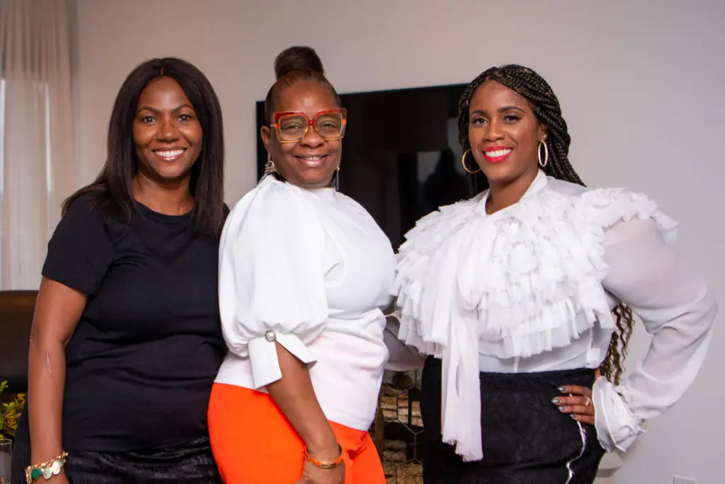 Sharon Walker, Yolanda Buster, Rhonnika Clifton tour newly remodeled condos at The Parklane near Hermann Park.  