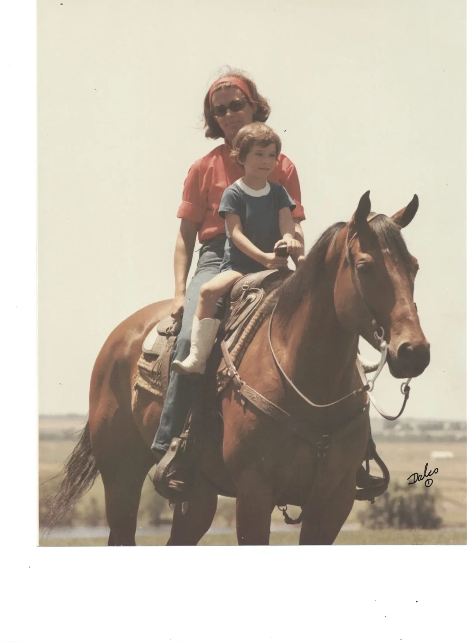 Daughter Windi Grimes, with Anne Marion, inherited her love for the land and animals from her mother. (Courtesy the Estate of Mrs. John L. Marion and Sotheby's)