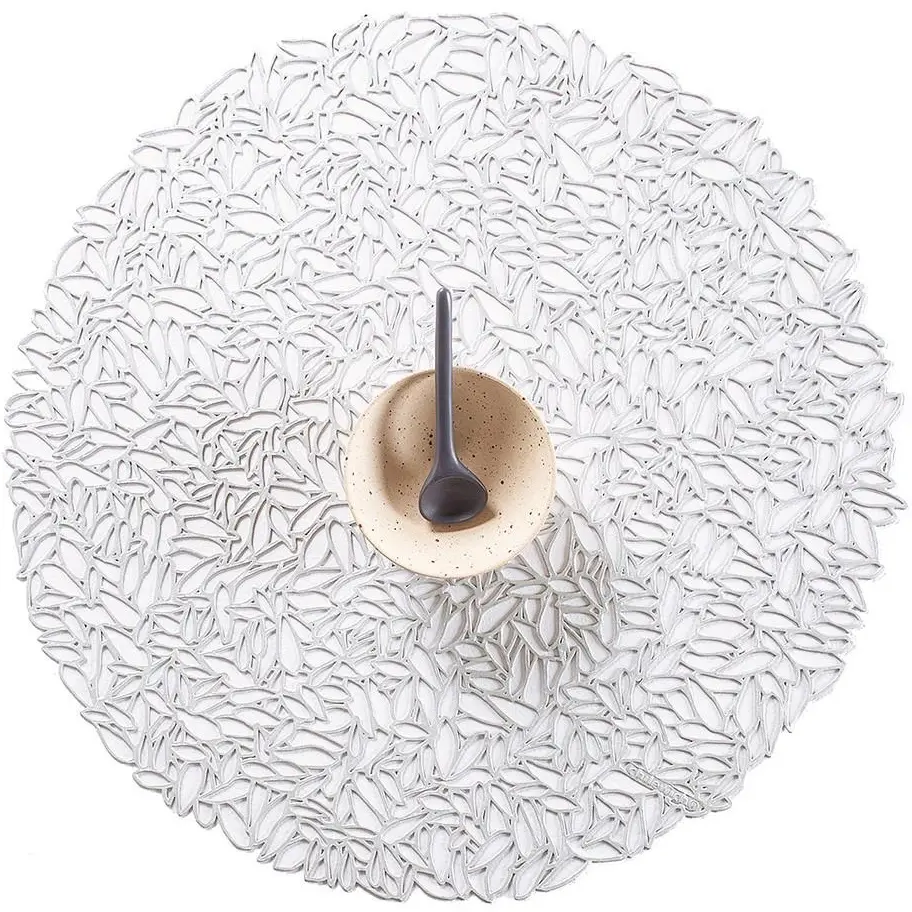 Chilewich Petal Round Placemat Glacier.