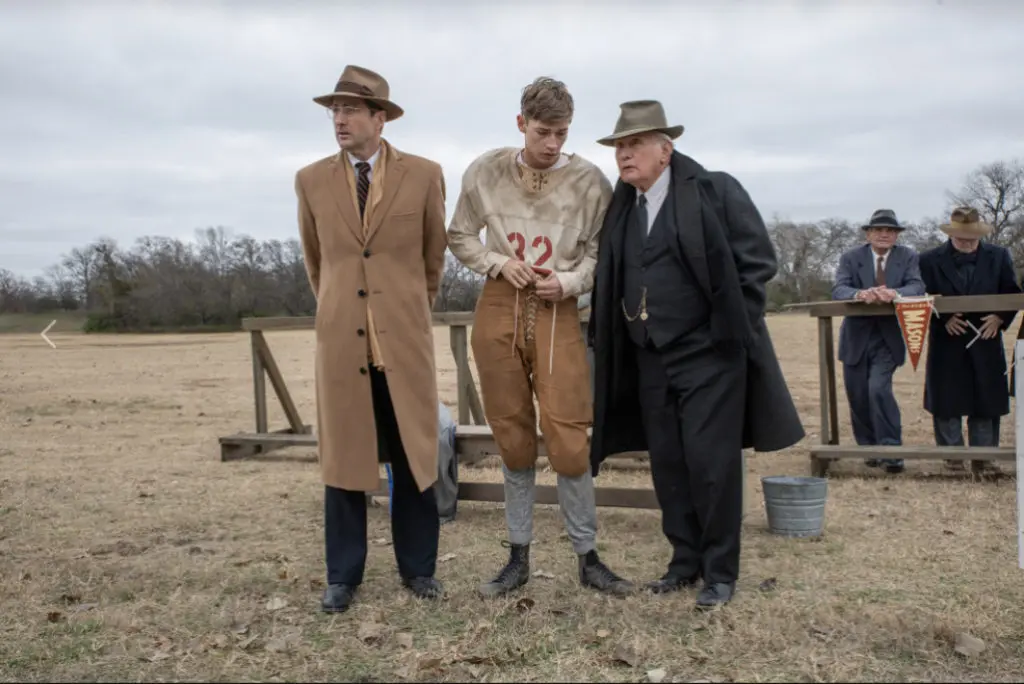 On the set of 12 Mighty Orphans - book written by sports writer Jim Dent. (Photo courtesy of Sony Classics)