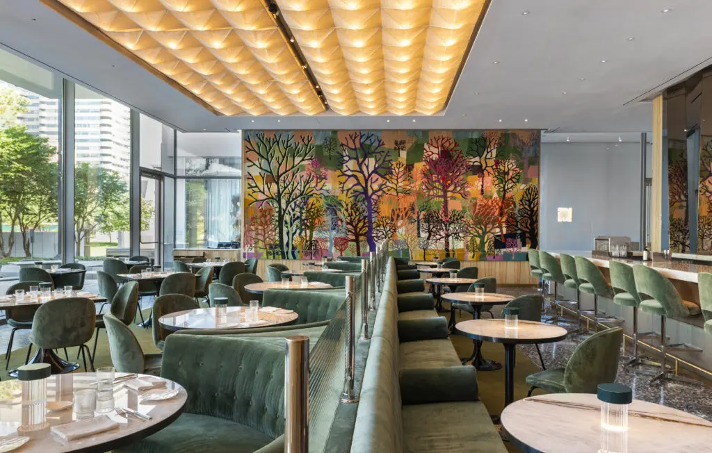 The Museum of Fine Arts, Houston's Le Jardinier restaurant. (Photo by Claudia Casbarian)