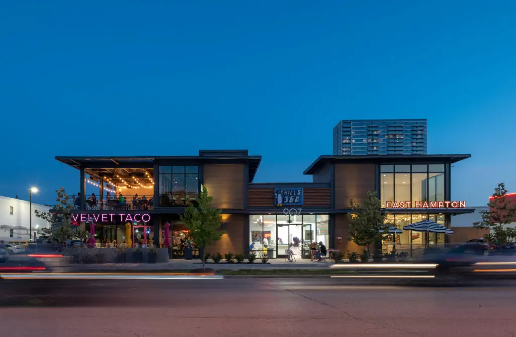 Design is brought to the forefront with the WestMon Shopping Center project. 