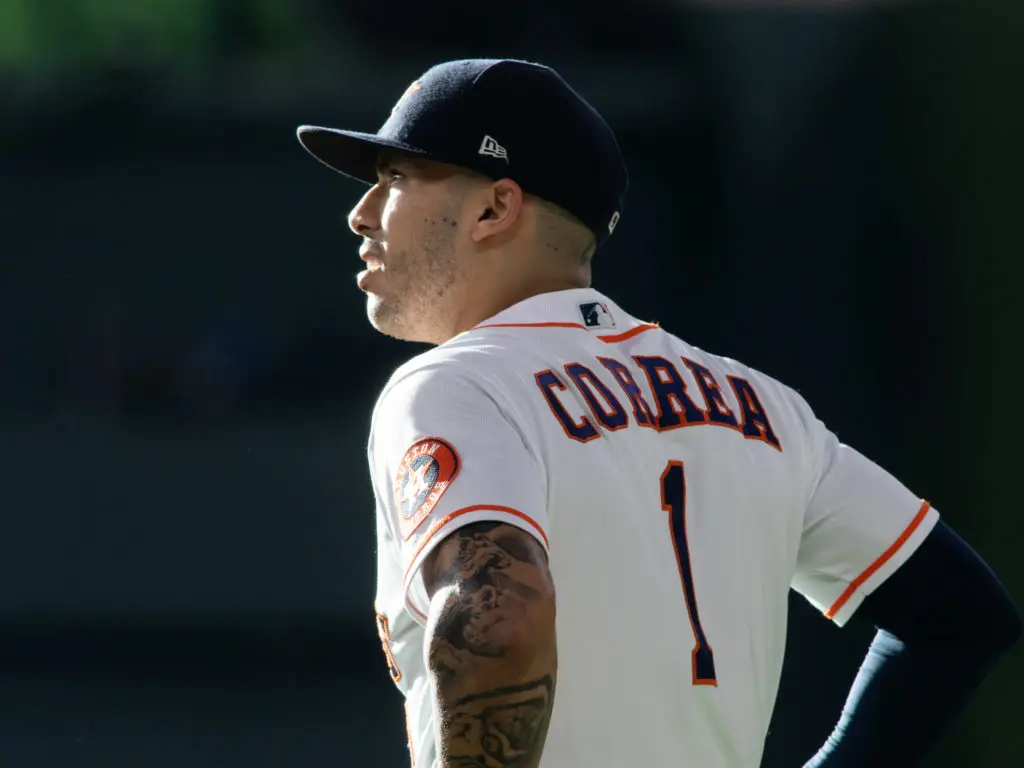 Is the sun slowly setting on Carlos Correa's Astros career? The free agent to be swears he is not thinking about the future. (Photo by F. Carter Smith)