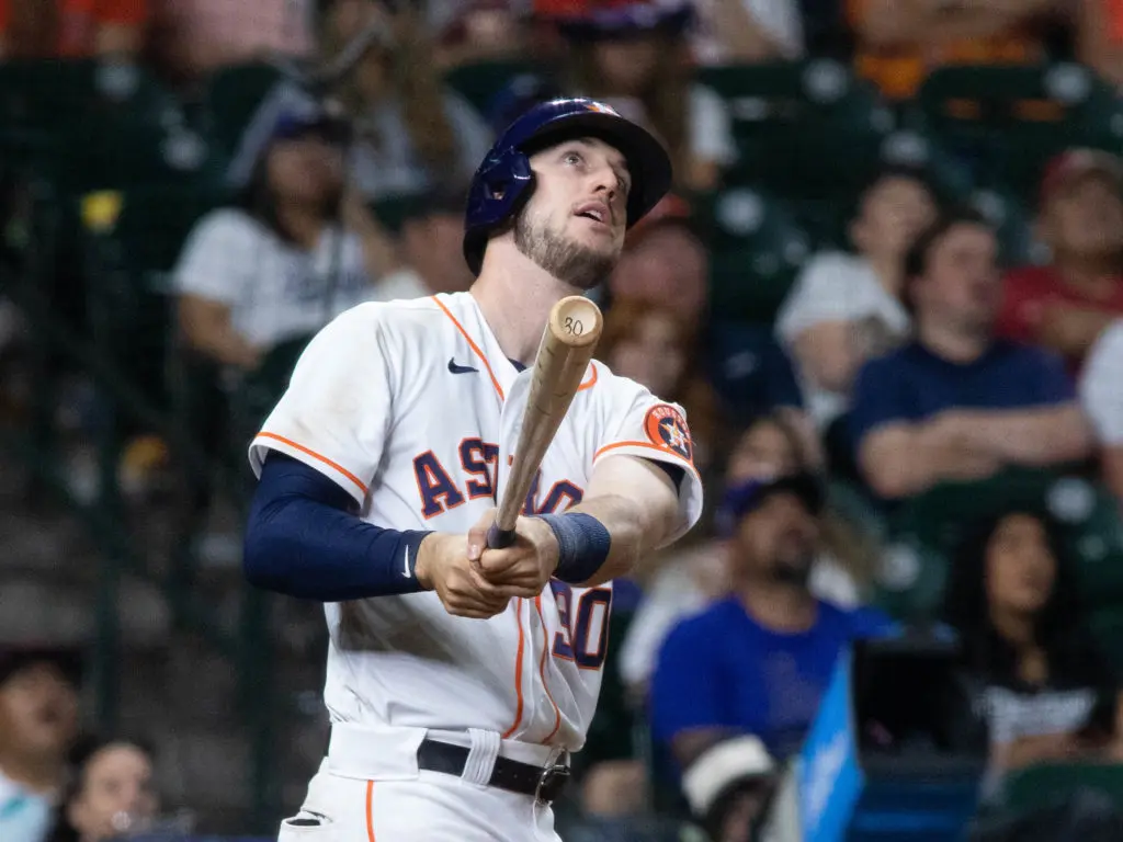 Kyle Tucker got the first hit off Clayton Kershaw. (Photo by F. Carter Smith)