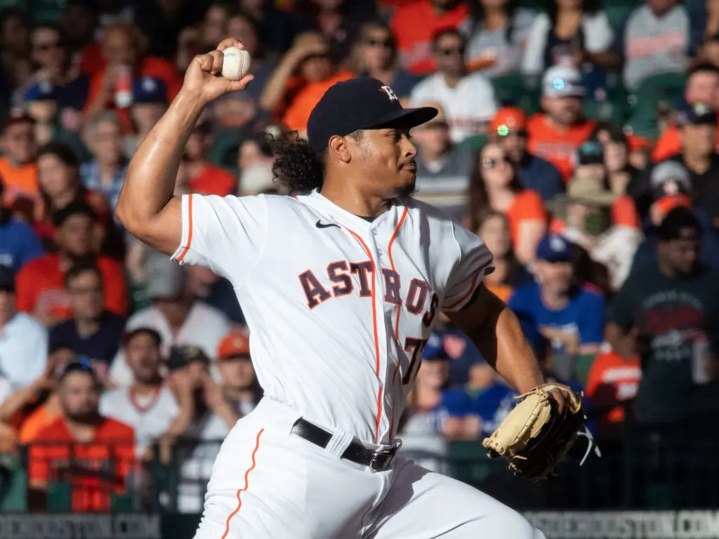 Luis Garcia has shown strikeout stuff as an Astros starter. (Photo by F. Carter Smith)
