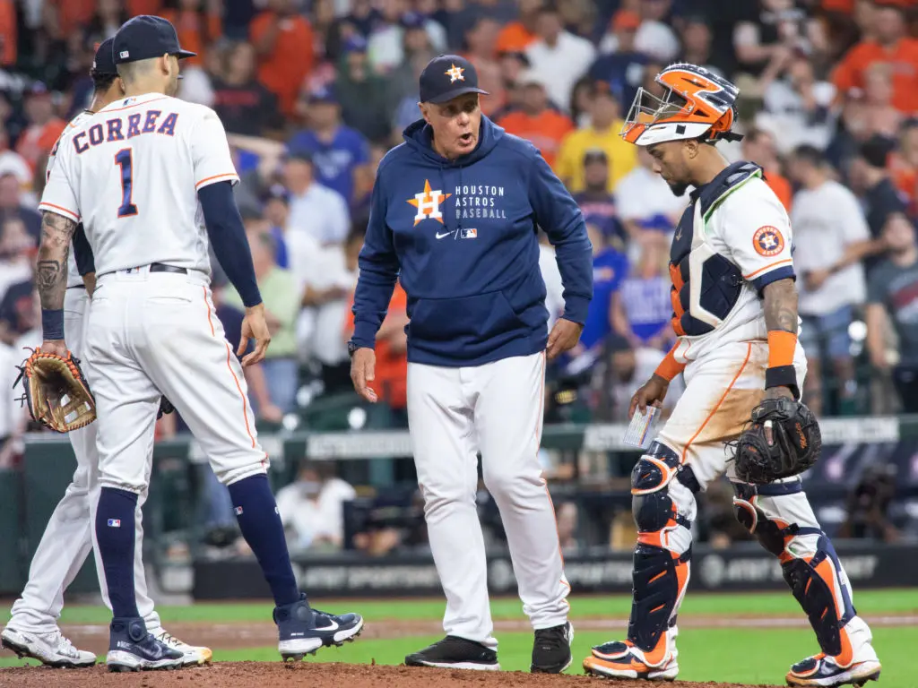 Astros pitching coach Brent Strom still brings plenty of passion. (Photo by F. Carter Smith)