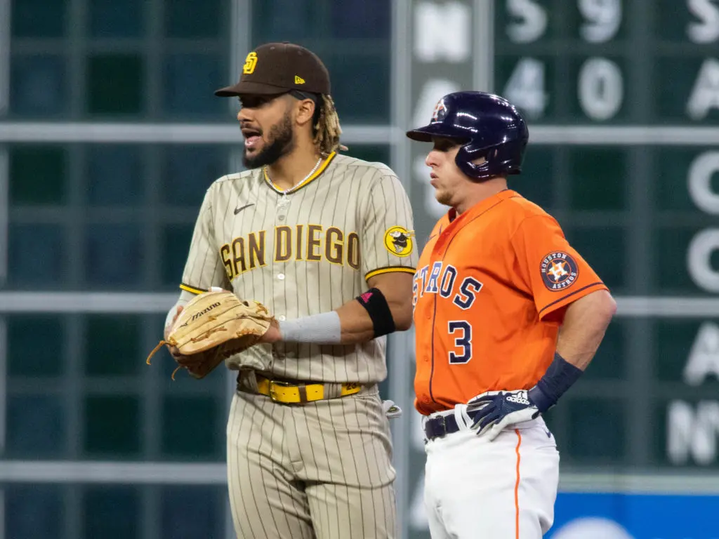 Fernando Tatis Jr. and Myles Straw occupy two different realms in baseball. (Photo by F. Carter Smith)
