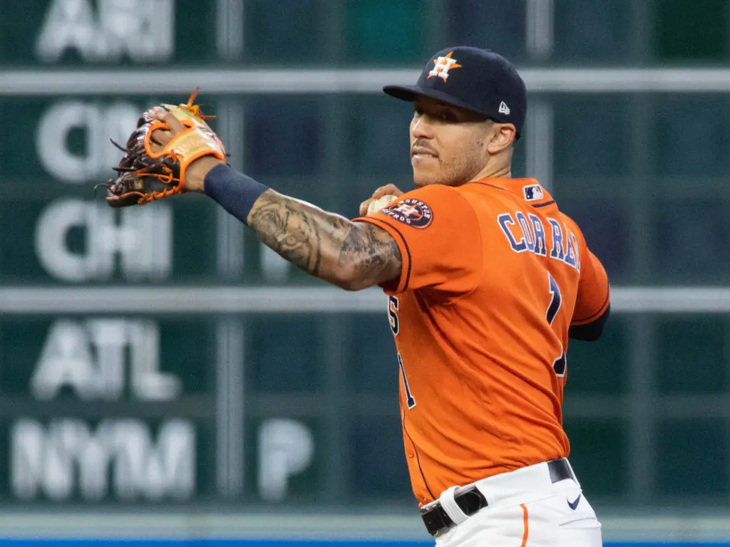 Carlos Correa is a defensive star at shortstop too. (Photo by F. Carter Smith)