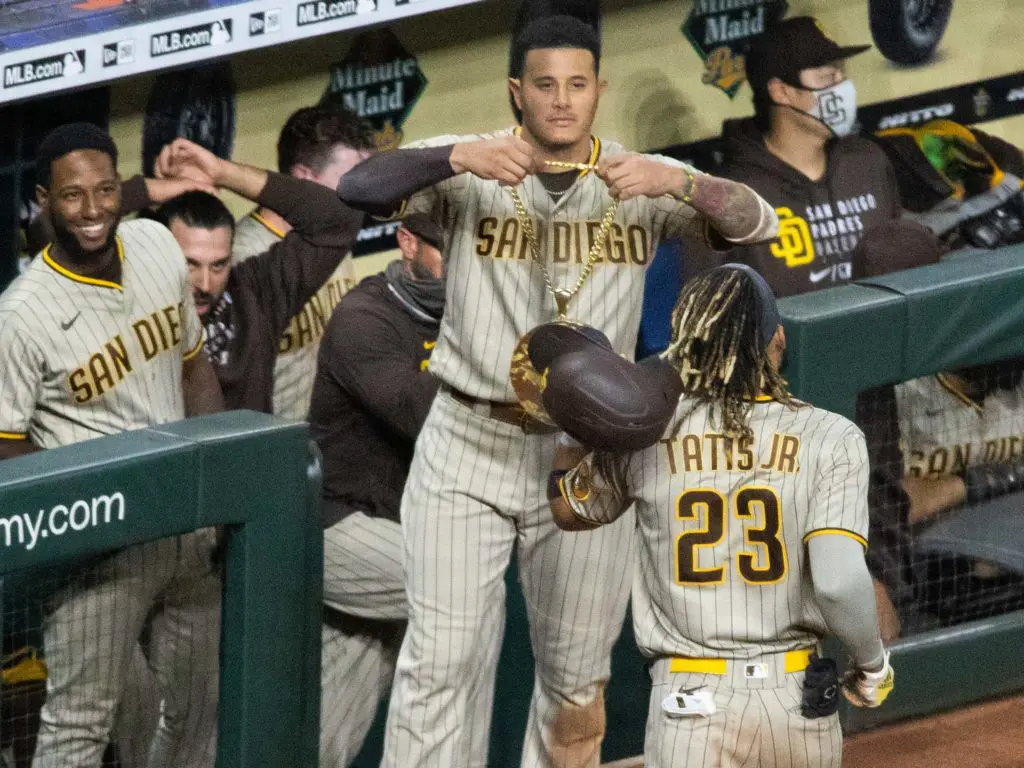 Fernando Tatis Jr. has earned the Padres' Swag Chain plenty of time. (Photo by F. Carter Smith)