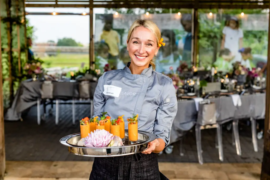 Chef Erin Stewart of Savor + Sweat at the Recipe for Success' Delicious Alchemy dinner  (Photo by Kirsten Gilliam)