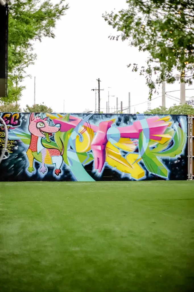 An art park with cocktails and burgers is opening in Trinity Groves this summer. (Courtesy)
