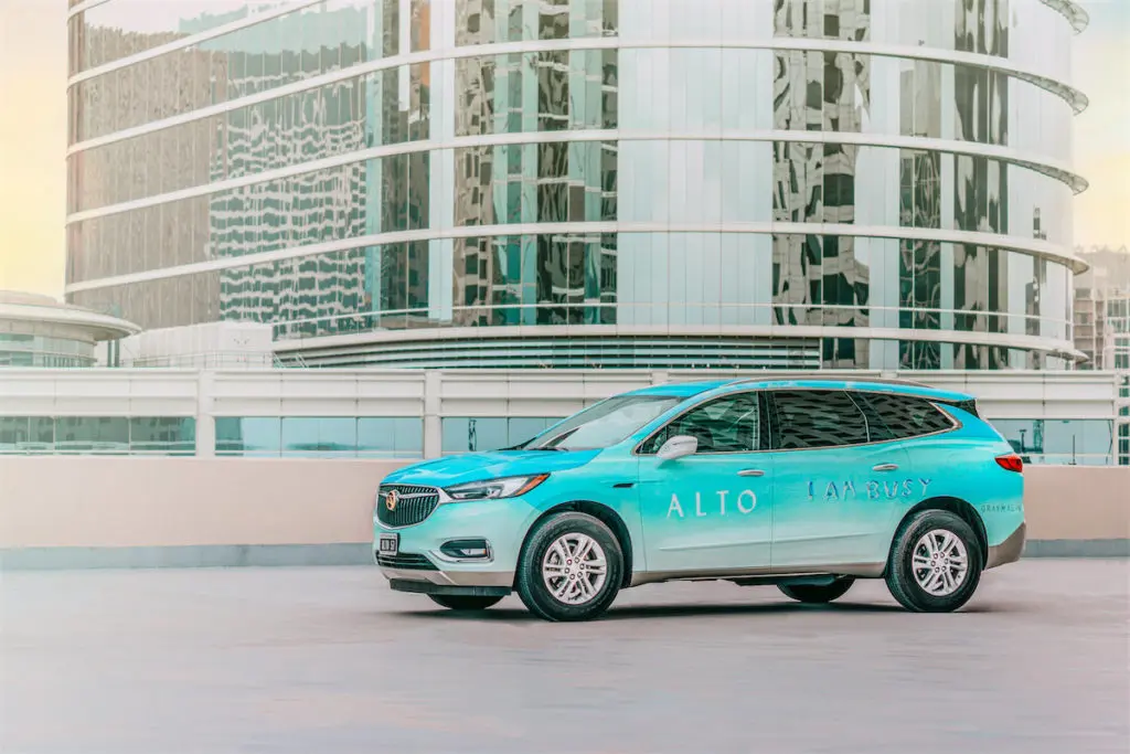 Malin's Houston art car features his best-selling print "I Am Busy."