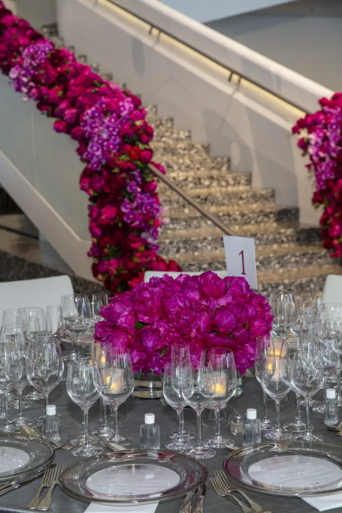 The Events Company employed 5,000 peonies, supplemented by roses, orchids and bougainvillea, in the MFAH Grand Gala Ball. (Photo by Jenny Antill)