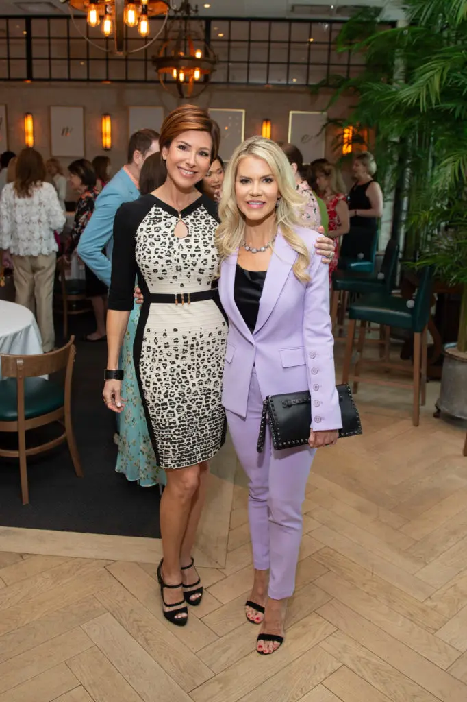 Dominique Sachse, Faith Lee at the Houston Symphony League Icon reception at The Annie Café (Photo by Wilson Parrish)