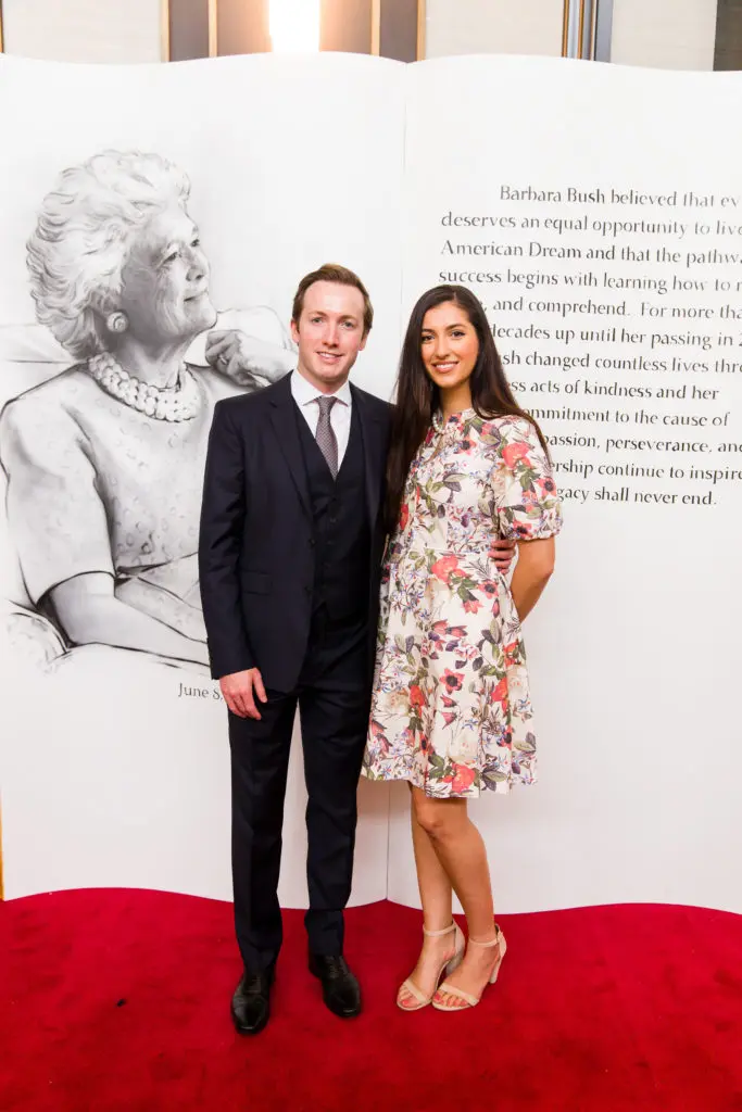 Jeff Carnrite, Joselyn Tego at the Celebration of Reading 2021 at the Post Oak Hotel. (Photo by Dave Rossman)
