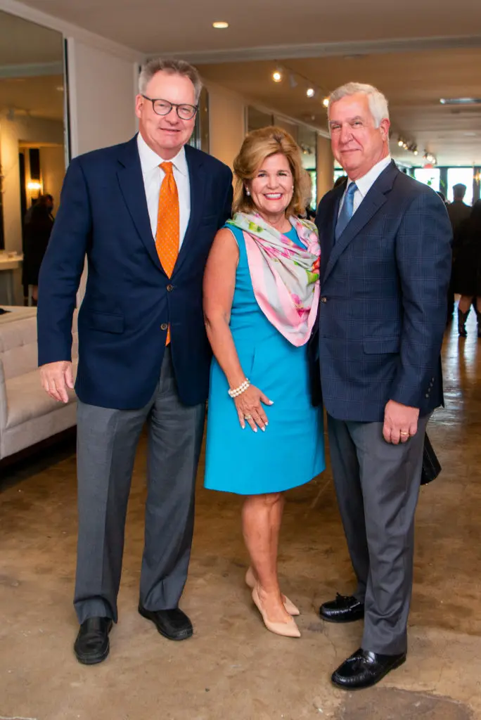 John Mooz, Ginger & John Nieman at the annual Catholic Charities luncheon at Life HTX. (Photo by Michelle Watson (CatchLightGroup.com))