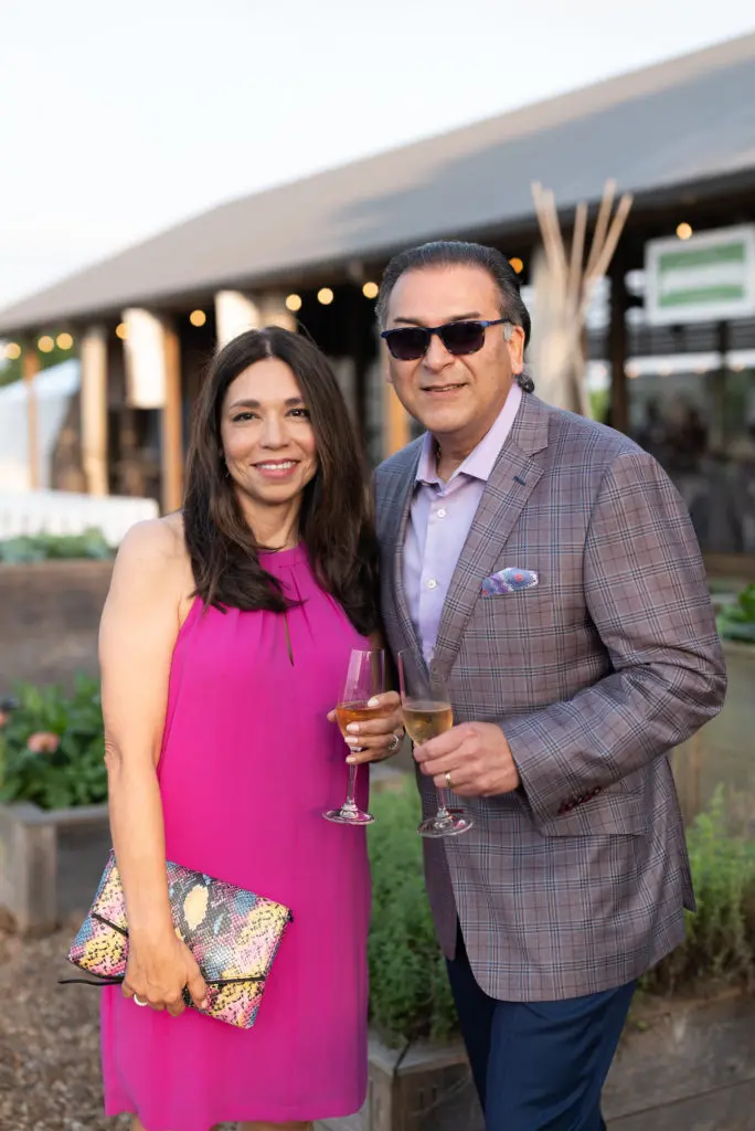 Laura & Rick Jaramillo at The Gathering Barn at Hope Farms where Recipe For Success hosted the Delicious Alchemy dinner. (Photo by Daniel Ortiz)