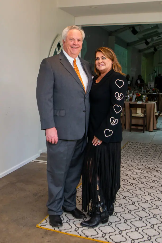 Laurel & Jeb Bashaw at the annual Catholic Charities luncheon at Life HTX. (Photo by Michelle Watson (CatchLightGroup.com))