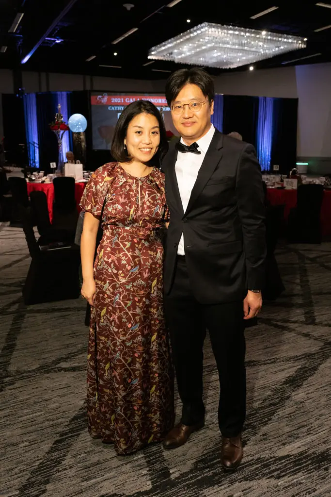 Mikyoung Jun, Hank Min at the Virtuosi of Houston 25th anniversary gala. (Photo by Daniel Ortiz)