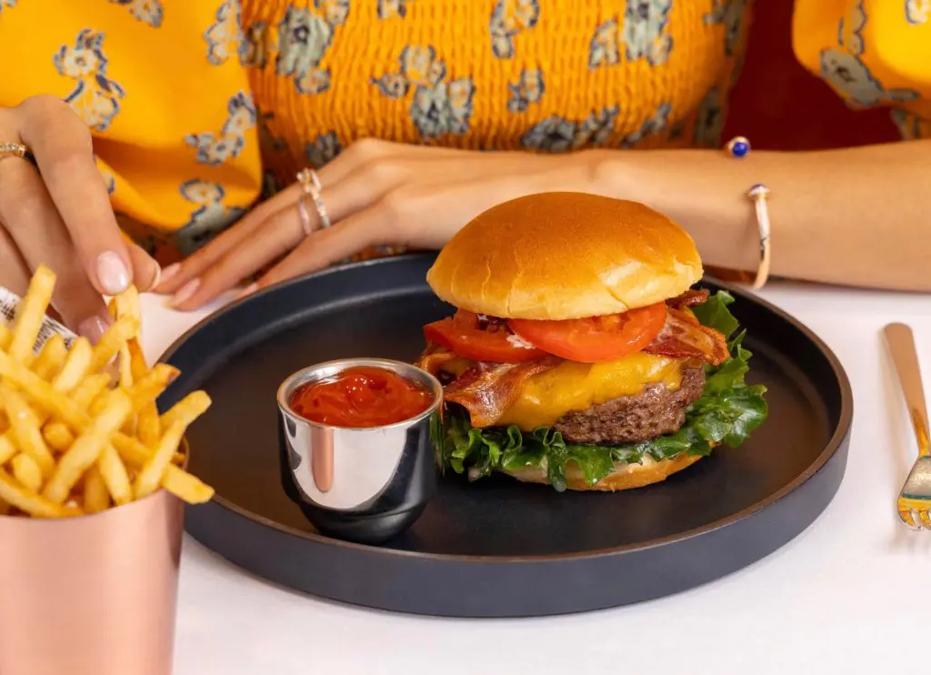 The NM Burger at the Mariposa Cafe in Neiman Marcus