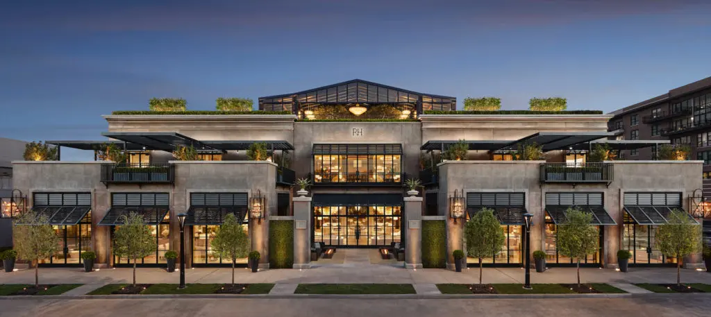 The exterior of RH Dallas Gallery, courtesy of RH (Photo by R2ro Photography)