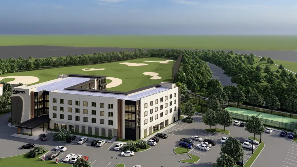RiverPark will take over the Arlington Golf Center location tucked in a bend of the Trinity River.