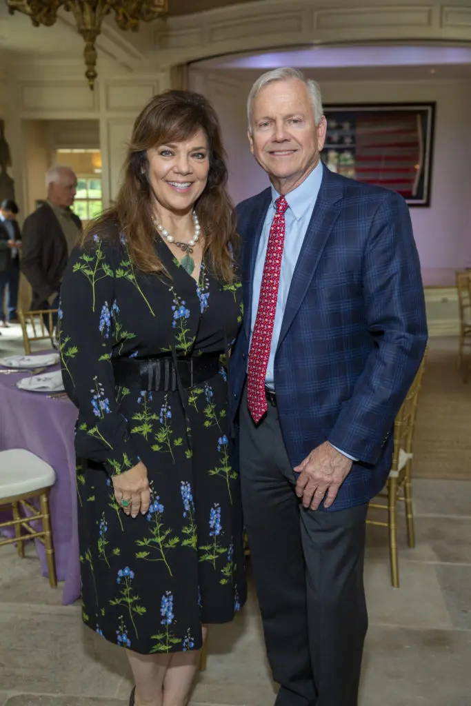 Terri & John Havens who hosted the Celebration of Reading authors luncheon in their River Oaks home. (Photo by Jenny Antill Clifton) 