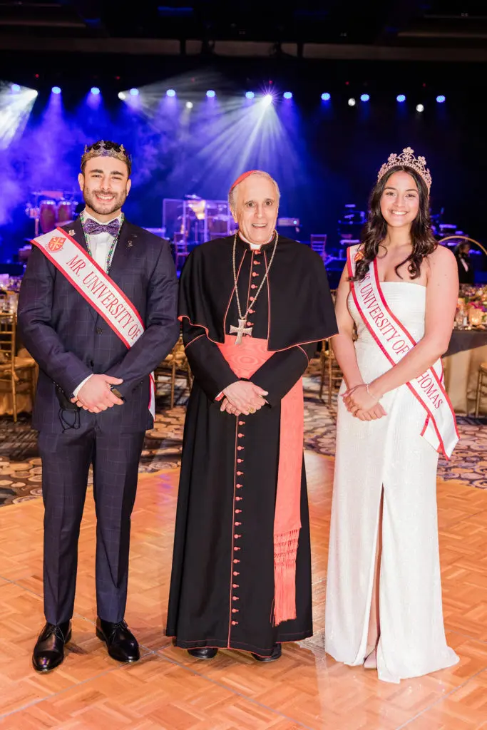 Mardi Gras King Youssef Ahmed, Cardinal Daniel DiNardo, Mardi Gras Queen Margaret Gaston