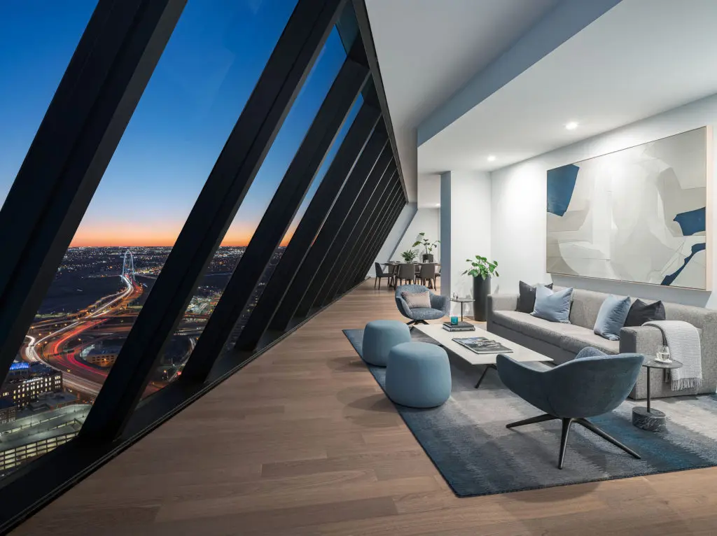 Views such as the ones available to the lucky residents of AMLI Fountain Place are rare.  (Photo by Sean Gallagher)
