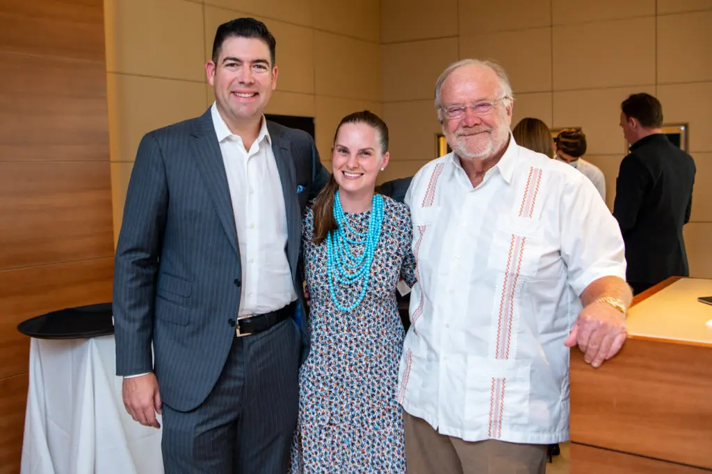 Chad Spencer, Eva Wilke, Charlie Hartland at the Lone Survivor Foundation and Seiko event at IW Marks Jewelers (Photo by Michelle Watson CatchlightGroup.com)