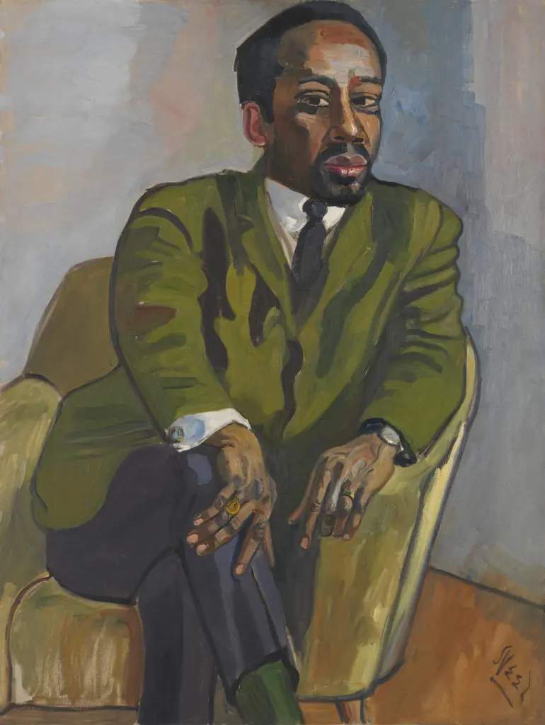 Alice Neel's "Hugh Hurd," 1964, at Crystal Bridges Museum of American Art in Bentonville, Arkansas.