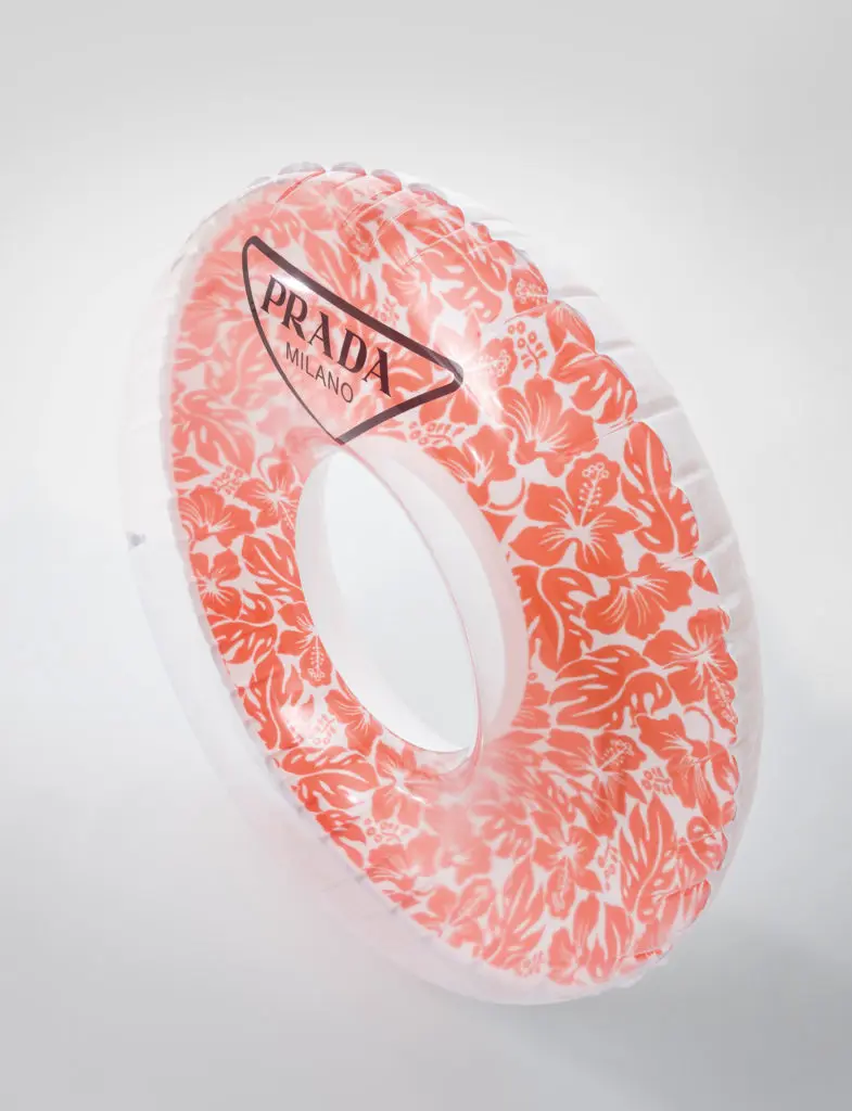 Prada inflatable donut, $340