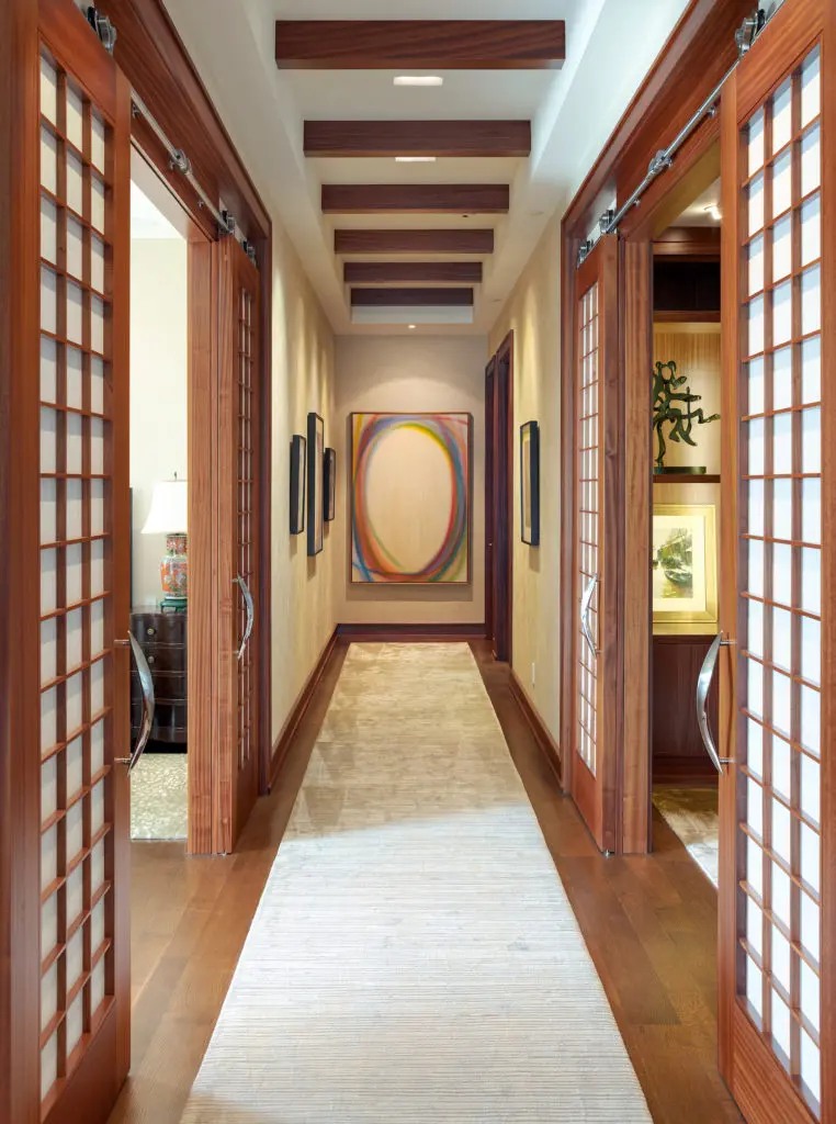 An elegant hallway in the Mansion Residences. (Photo by Sean Gallagher Photo)