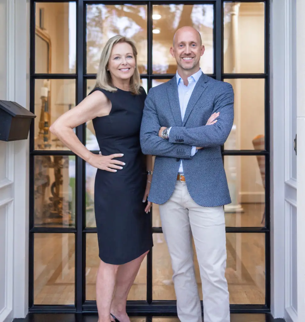 Compass agents Laura Sweeney and Mike Mahlstedt share the listing for the Saudi Arabian prince's palace at 1000 Kirby.  (Photo by TK Images)