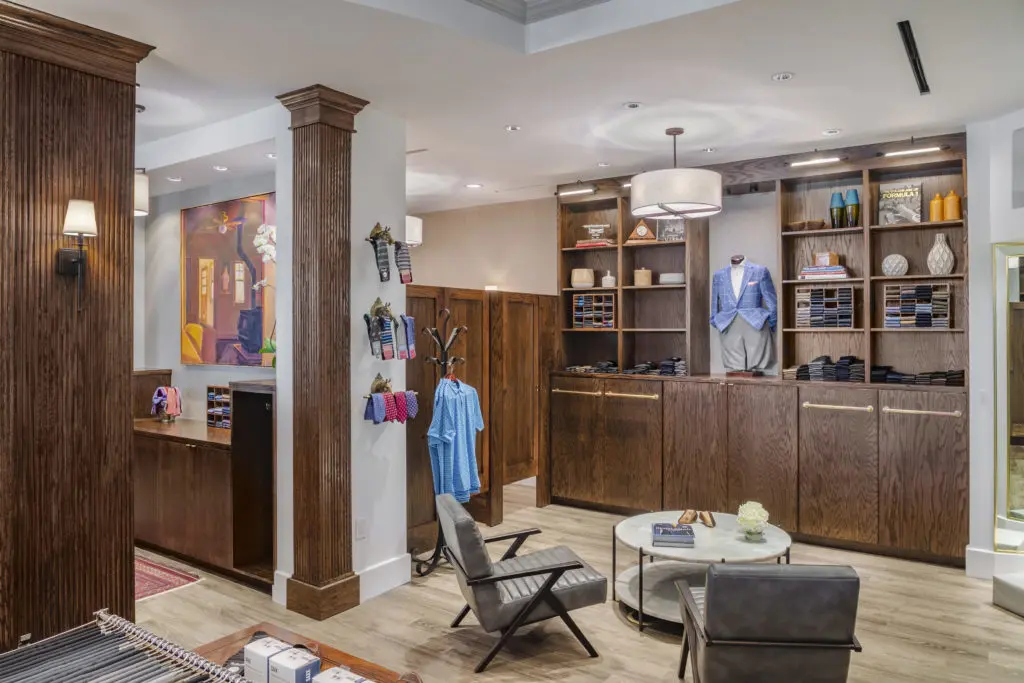 Bill Walker Clothiers' new shop in Post Oak Plaza
 