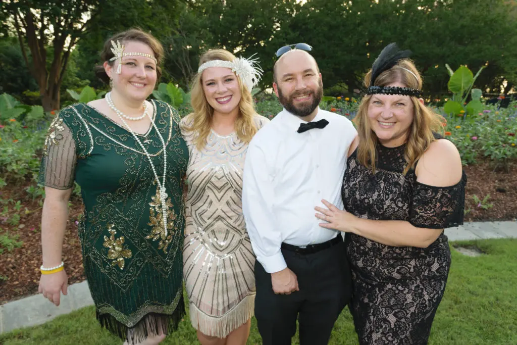 Chaley Pettit, Margo Moore, Courtney and Paul Maletic (Photo by Dallas Arboretum/Steve Foxall)