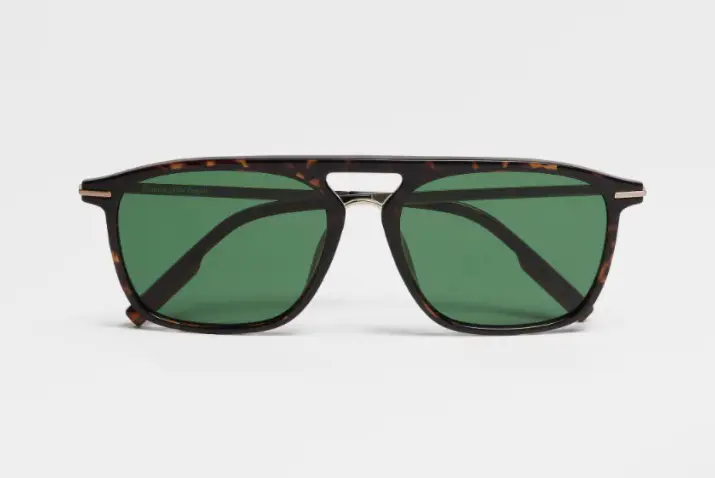 Ermenegildo Zegna – Shiny Havana Leggerissimo Sunglasses, $335.