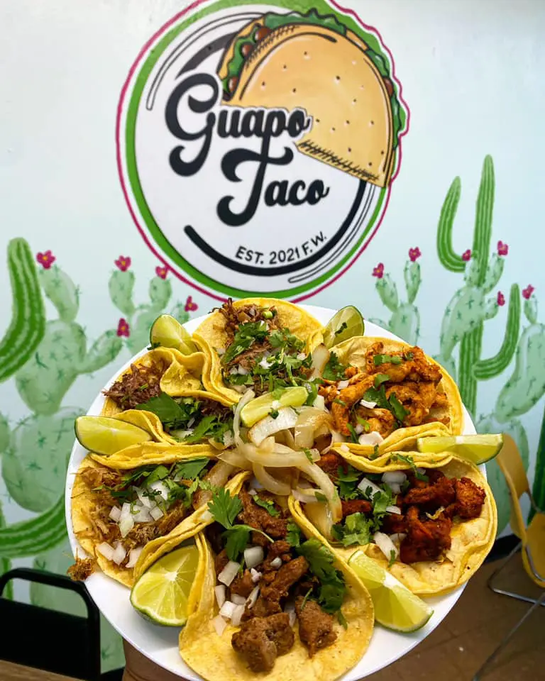 Fuentes didn't invent the wheel, but his display is dramatic at Guapo Taco.