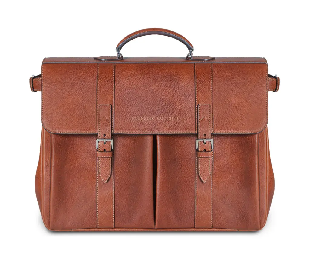 Brunello Cucinelli – Grained Calfskin Briefcase, $3,995.