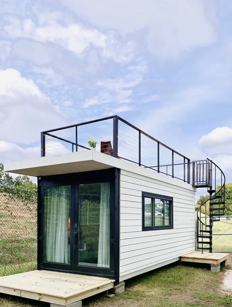 Each bungalow has its own upper deck with river views.