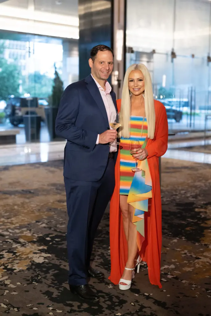 Jason & Kisha Itkin at their Theorem Sauvignon Blanc party at the Post Oak Hotel  (Photo by Daniel Ortiz)